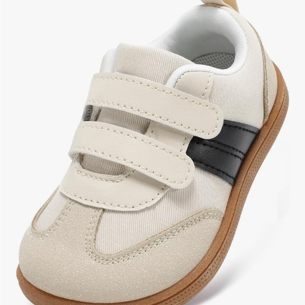 Toddler Cream Velcro Shoes